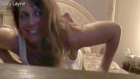 Hubby Jerks Off While Watching Wife Shove Huge Dildo In Her Wet Pussy