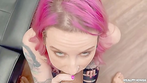 Lady Lazarus And Dwayne Foxxx - Haired Bitch With Tattoos Gets Screwed In The Office